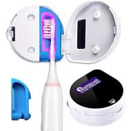 LagomLF SmartSF UV Toothbrush sterilizer Case, Outdoor UV Sanitizer Toothbrush, Portable UV Toothbrush cover, Travel Toothbrush Case Both Electric and Manual Toothbrushes,(white)