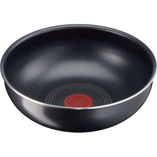  Lagostina Ingenio Essential Wok, oe 28cm, Aluminium, schwarz