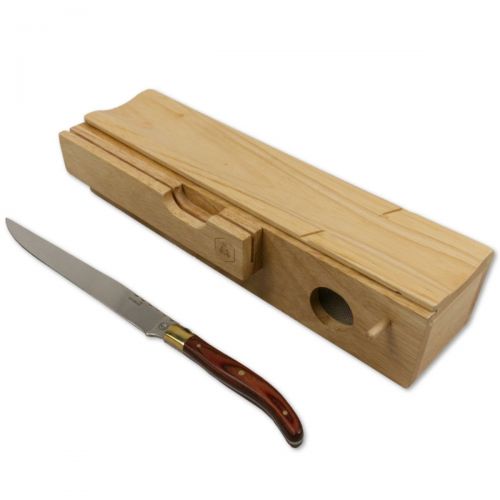  Laguiole Sausage Cutting Block with Knife