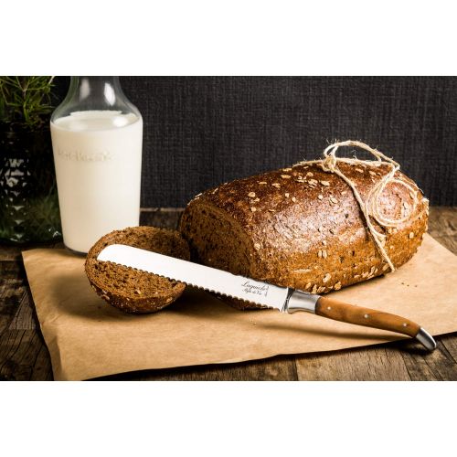  Laguiole Style de Vie Brotmesser Luxury Line, Olivenholz