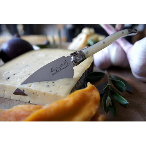  Laguiole Style de Vie Premium Line Cheese Knife Set, 3Piece Set Pearl