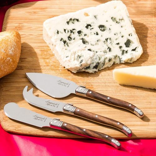  Laguiole Style de Vie Laguiole Premium Line Style Living Cheese Knife SetSet of 3Colours