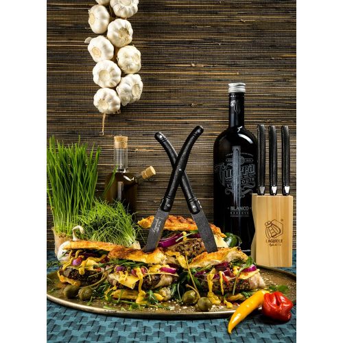  Laguiole Style de Vie Steakmesser Premium Line, 6-teilig, Stonewash