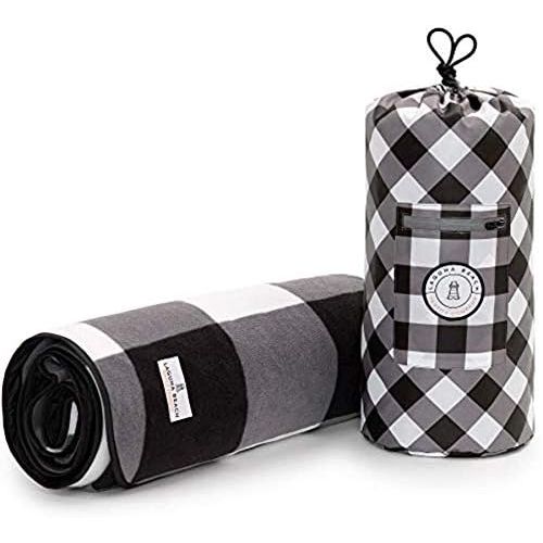  Laguna Beach Textile Company Picnic & Outdoor Blanket | Plush and Water-Resistant Outdoor Mat | Perfect for Camping, Beach, Park and Picnics