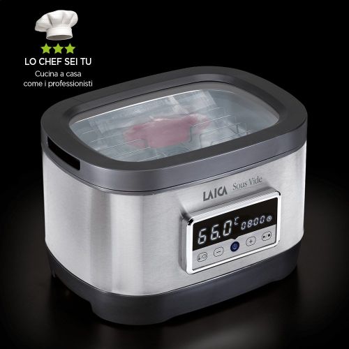  Laica SVC200, Sous Vide Garer, Edelstahl/Schwarz