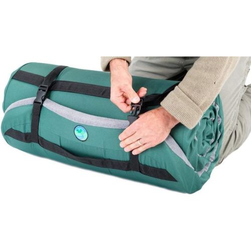  [아마존베스트]LaidBackPad Memory Foam Camping Sleeping Pad - Memory Foam Mattress for Camping, with Built-in Mattress Connector, The Most Comfortable Portable Sleeping Pad- 24 x 72 x 2⅜ Inches,