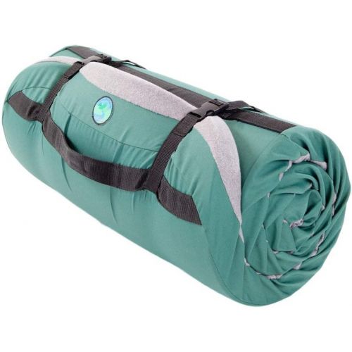  [아마존베스트]LaidBackPad Memory Foam Camping Sleeping Pad - Memory Foam Mattress for Camping, with Built-in Mattress Connector, The Most Comfortable Portable Sleeping Pad- 24 x 72 x 2⅜ Inches,