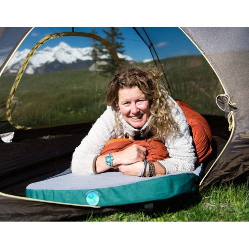  [아마존베스트]LaidBackPad Memory Foam Camping Sleeping Pad - Memory Foam Mattress for Camping, with Built-in Mattress Connector, The Most Comfortable Portable Sleeping Pad- 24 x 72 x 2⅜ Inches,