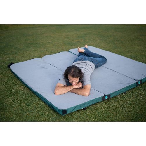  [아마존베스트]LaidBackPad Memory Foam Camping Sleeping Pad - Memory Foam Mattress for Camping, with Built-in Mattress Connector, The Most Comfortable Portable Sleeping Pad- 24 x 72 x 2⅜ Inches,