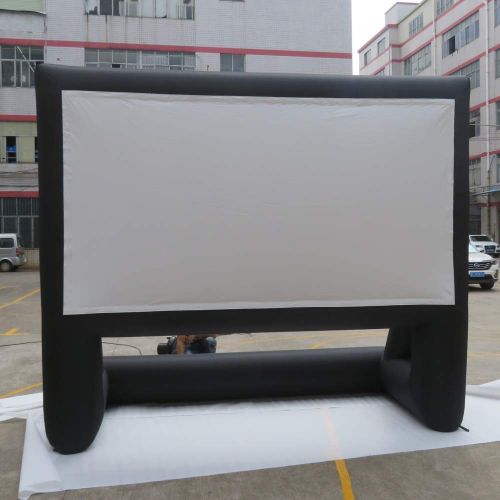  Laika Factory Inflatable Movie Screen 15ft Portable Lightweight Mega Projection Movie Screen Great for Outdoor Backyard Pool Fun
