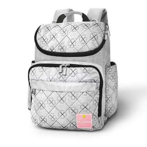  Laine Baby Diaper Bag Backpack  Stylish Modern Baby Backpack for Mom or Dad | Insulated Bottle Holders &...