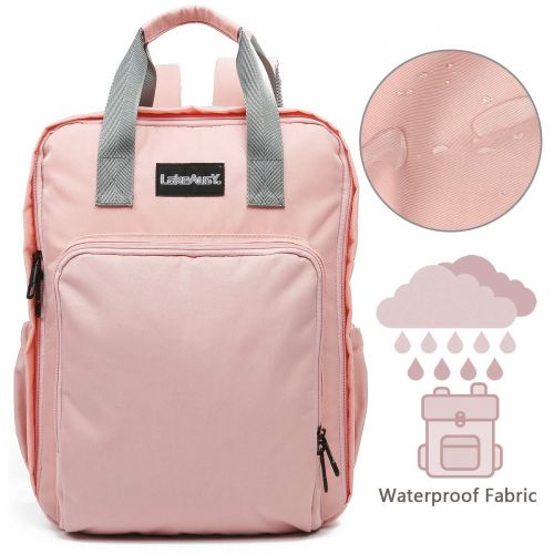  Lakeausy LakeAusY Stylish Baby Diaper Bag Backpack Nappy Travel Laptop Bag Purse with Stroller Strap for Mom...