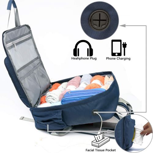  Lakeausy LakeAusY Large Capacity Baby Diaper Bag Backpack Nappy Tote Organizer Changing Pad Multifunction Waterproof Maternity Nappy Bag for Mom Girl Durable Insulated Pocket Pregnant Backp