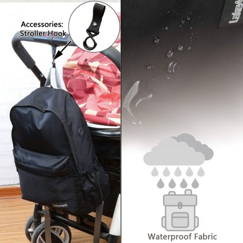  Lakeausy LakeAusY Large Baby Diaper Bag Backpack Nappy Waterproof Travel Rucksack Durable Maternity Baby Nappy Bags for Mom Dad Stylish Large Multifunction Waterproof Travel Backpacks Insul