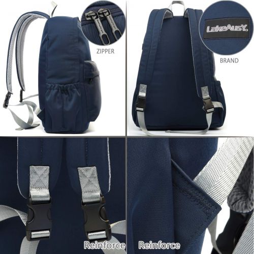  Lakeausy LakeAusY Designer Large Backpack Diaper Bag Stylish Nappy Back Pack for Dad Boys Blue...