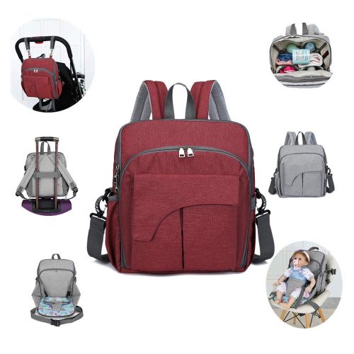  Lakeausy LakeAusy Diaper Bag Multifunction Baby Nappy Changing Pack Waterproof Travel Backpacks Durable...