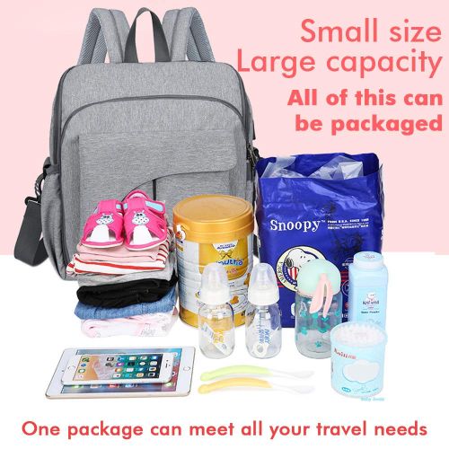  Lakeausy LakeAusy Diaper Bag Multifunction Baby Nappy Changing Pack Waterproof Travel Backpacks Durable...