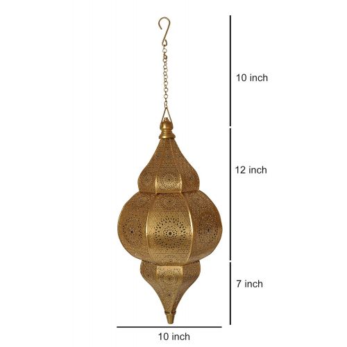  Lalhaveli Indian Morrocan Metal Ceiling Light Pendant 20 x 10 Inch (Set of 2 Pc)