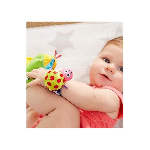  Lamaze Gardenbug - Baby Foot Finder Socks & Wrist Rattle Set - Sensory Development Toys - Newborn Baby Essentials