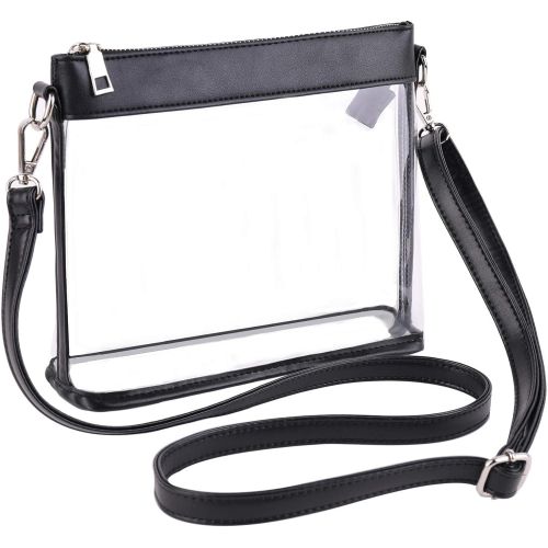  lambor Clear Purse Fashion PVC Stadium Approved Transparent Bag Clear Crossbody Shoulder Messenger Bag