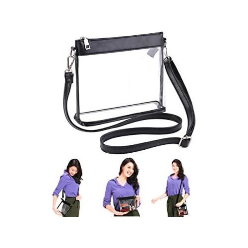  lambor Clear Purse Fashion PVC Stadium Approved Transparent Bag Clear Crossbody Shoulder Messenger Bag