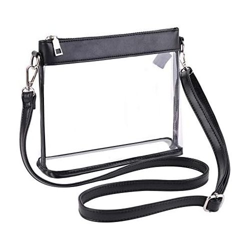  lambor Clear Purse Fashion PVC Stadium Approved Transparent Bag Clear Crossbody Shoulder Messenger Bag