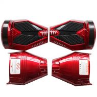 Burgundy Replacement Cover for 6.5 Lamborghini Version Hoverboard Scooter w/Aluminium Plate & Flash Light