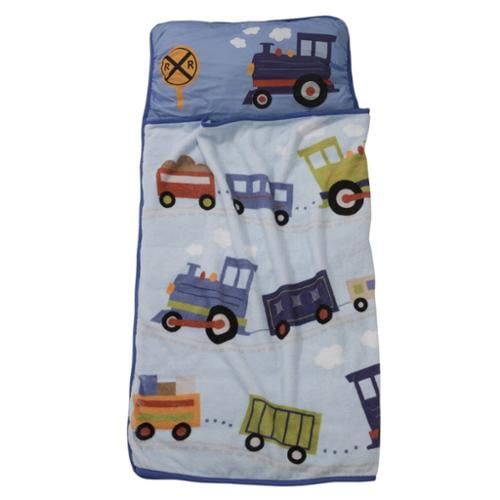  Lambs & Ivy Train Nap Mat - Blue, Transportation