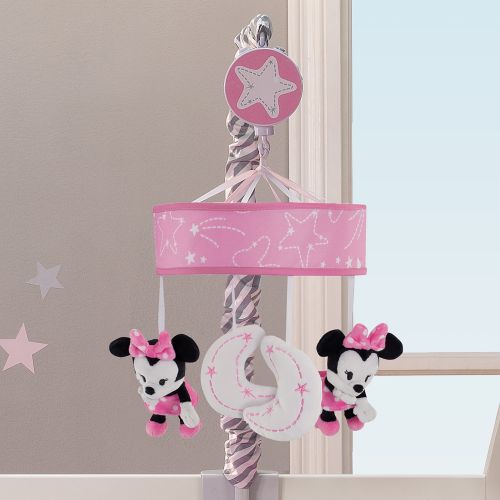  Disney Baby Minnie Mouse Pink/Gray Musical Crib Mobile by Lambs & Ivy