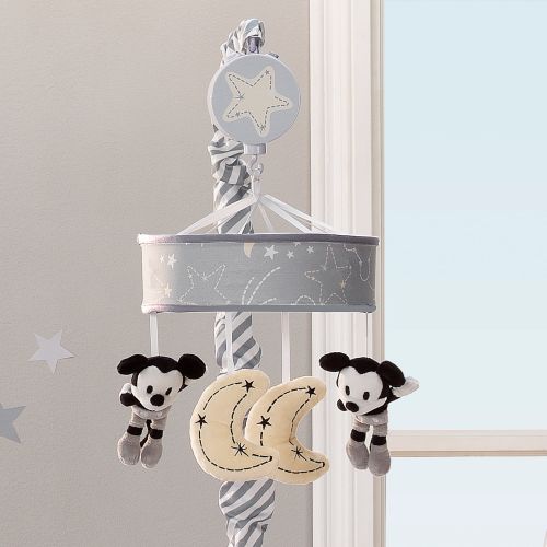  Disney Baby Mickey Mouse Gray/Yellow Musical Baby Crib Mobile by Lambs & Ivy