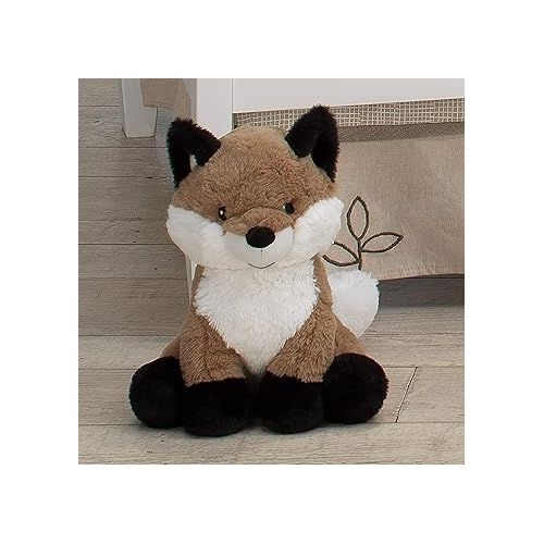  Lambs & Ivy Painted Forest Brown/White Plush Fox Stuffed Animal - Knox