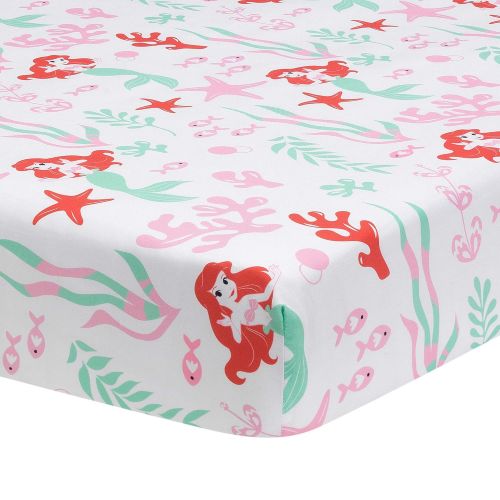  Lambs & Ivy Ariels Grotto Fitted Crib Sheet, Multicolor