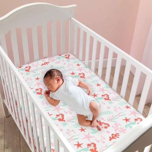  Lambs & Ivy Ariels Grotto Fitted Crib Sheet, Multicolor