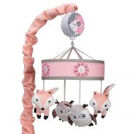 Lambs & Ivy Friendship Tree Pink/Gray Woodland Owl Fox Musical Baby Crib Mobile