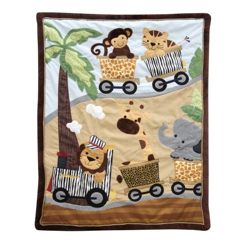  Lambs & Ivy Safari Express Bedding Collection (9 Piece Bedding Set)