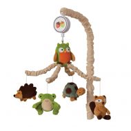 Lambs & Ivy Lambs Ivy Woodland/Forest Crib Musical Mobile - Echo - Owl and Raccoon