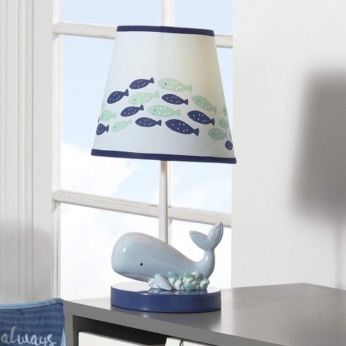  Lambs & Ivy Oceania Blue Ocean/Sea/Nautical Nursery Lamp with Shade & Bulb