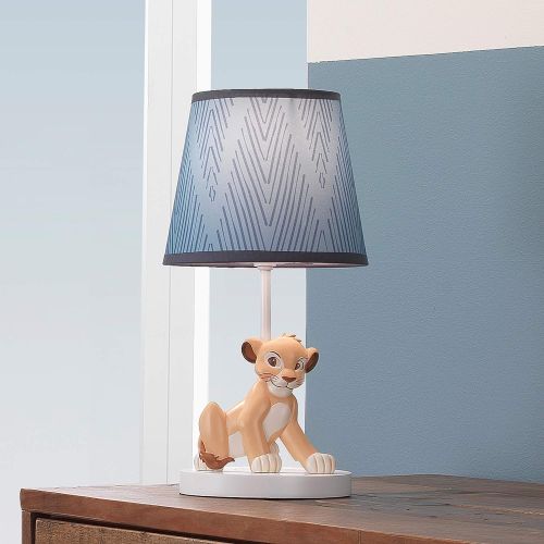  Lambs & Ivy Lion King Adventure Lamp with Shade & Bulb, Blue