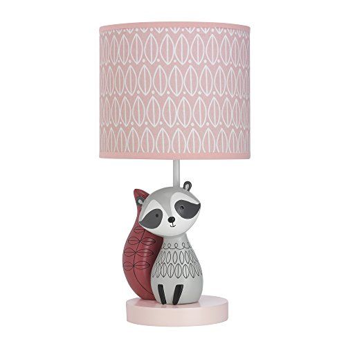  Lambs & Ivy Little Woodland Lamp with Shade & Bulb, Gray