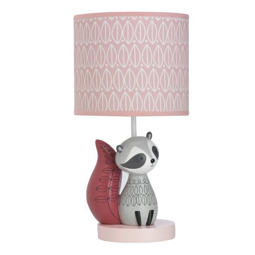  Lambs & Ivy Little Woodland Lamp with Shade & Bulb, Gray