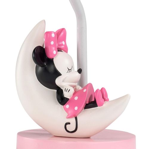  Lambs & Ivy Disney Baby Minnie Mouse Celestial Lamp with Shade & Bulb, Pink