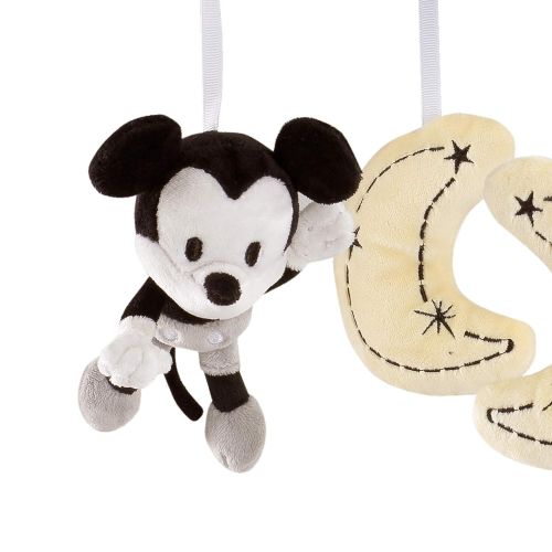  Lambs & Ivy Disney Baby Mickey Mouse Musical Baby Crib Mobile, Gray/Yellow