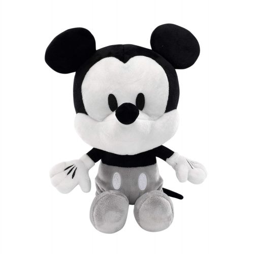  Lambs & Ivy Disney Baby Mickey Mouse Plush Stuffed Animal Toy, Black/White