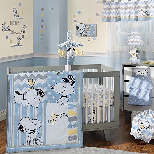  Lambs & Ivy My Little Snoopy 4 Piece Bedding Set