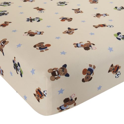  Lambs & Ivy Bow Wow Buddies 9-Piece Crib Bedding Set - Boy/Sports/Dog/Puppy