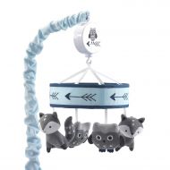 Lambs & Ivy Stay Wild Gray/Blue Animal Musical Mobile