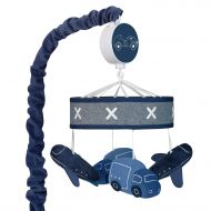 Lambs & Ivy Metropolis Blue/White Transportation Musical Baby Crib Mobile