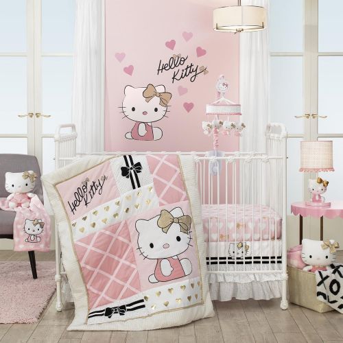  Lambs & Ivy Hello Kitty Musical Mobile, Pink/White