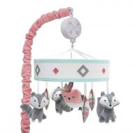 Lambs & Ivy Little Spirit Coral/Teal Southwest Fox Musical Mobile