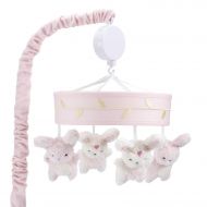 Lambs & Ivy Confetti Musical Baby Crib Mobile, Pink